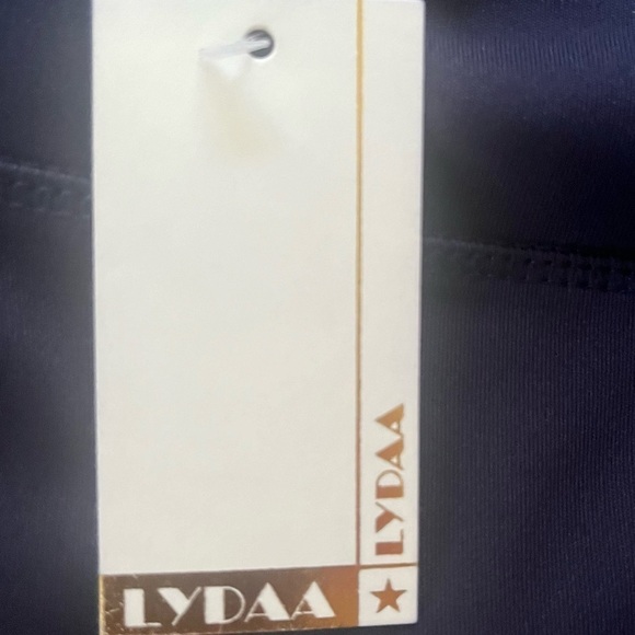 LYDAA activewear joggers navy blue stretch side stripes Dallas NWT Women L/XL - Picture 11 of 12